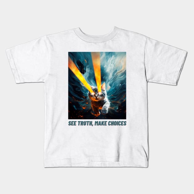 Data-driven Cat Kids T-Shirt by Felwin